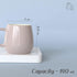 Set Of 6 Solid Ovule Lavender Tea Cup - The Earth Store - Tea Cups